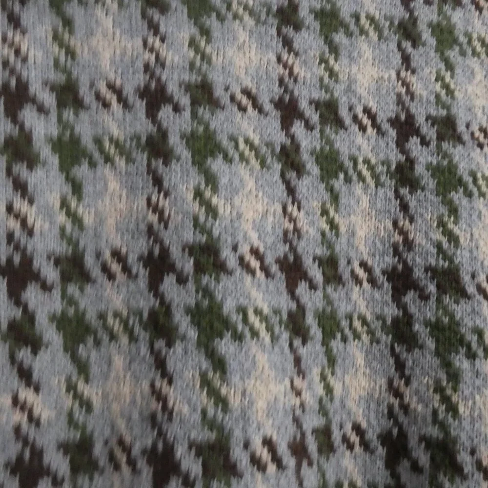 Heavy Wool Blend Houndstooth Button-Up Cardigan | xl - extra large | V-Neck - Picture 15 of 15